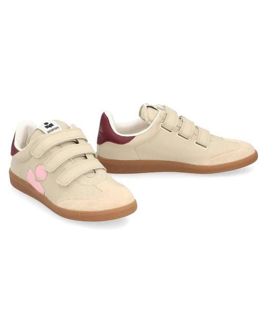Isabel Marant Pink Touch-Strapped Sneakers