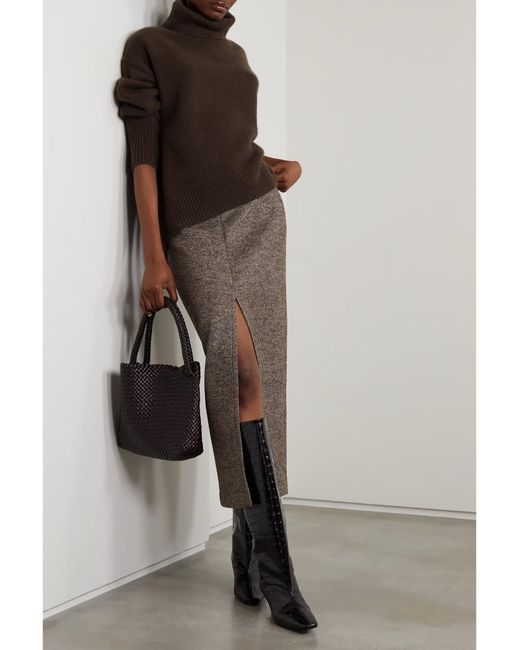 arch4 Brown Knitted High-Neck Sweater