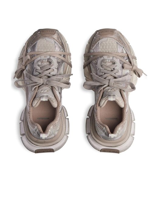 Balenciaga Gray 3Xl Lace-Up Sneakers