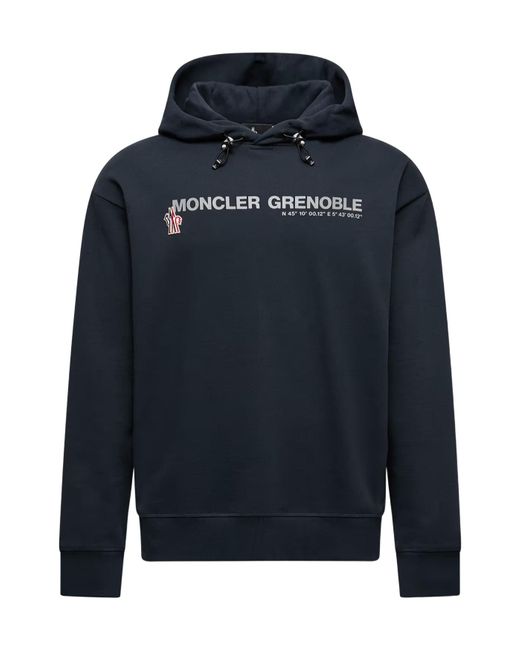 Moncler Grenoble Logo Embroidered Long-Sleeved Hoodie in