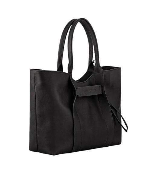 Longchamp Black 3D Shoulder Bag