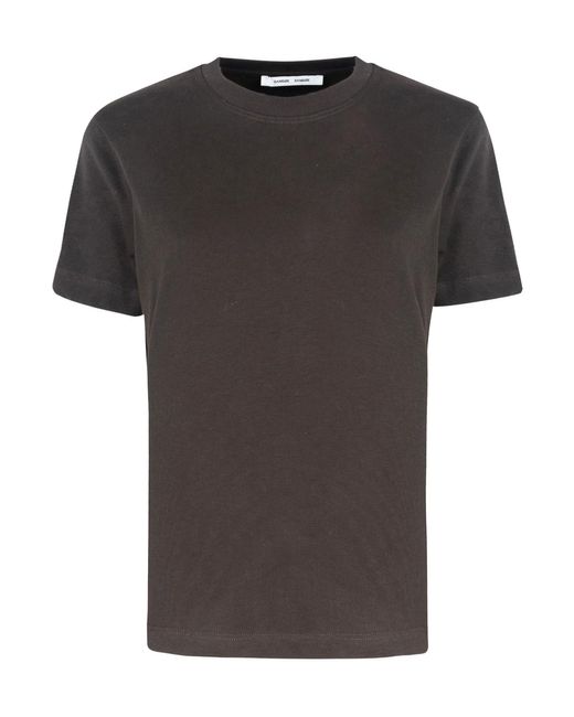 Samsøe & Samsøe Black Short-Sleeved T-Shirt