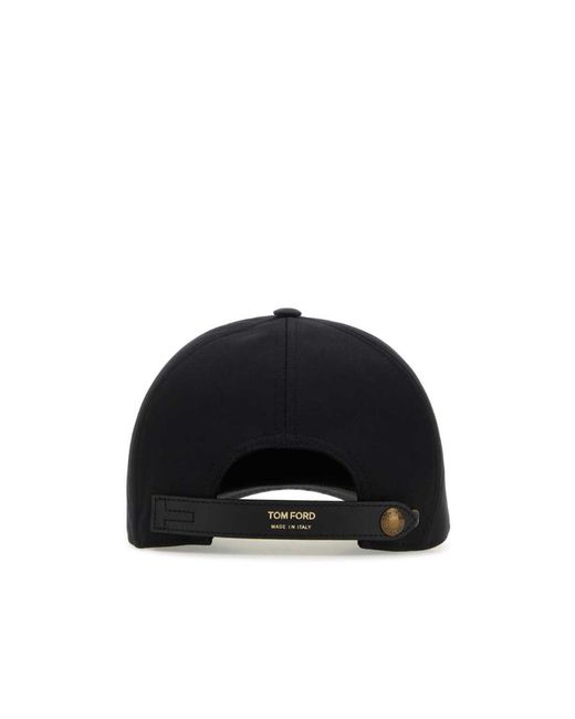 Tom Ford Black Logo-Embroidered Baseball Cap for men