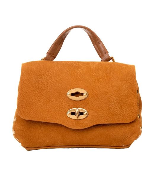 Zanellato Orange Flip Shoulder Bag