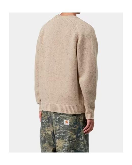 Carhartt Natural Anglistic Crewneck Knitted Sweater for men