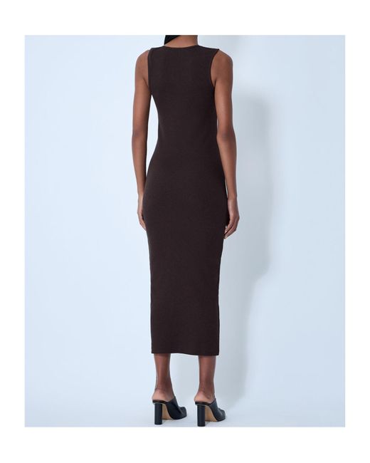 J.W. Anderson Red Jw Anderson Twisted Strap Ribbed Sleeveless Dress