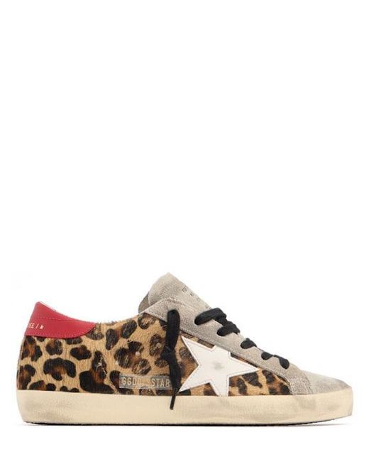 Golden Goose Deluxe Brand Brown Super Star Leopard Suede Sneakers