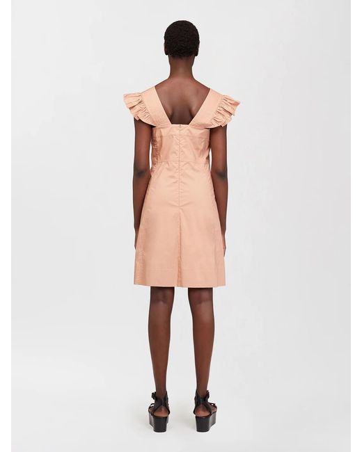 See By Chloé Pink Apron Mini Dress