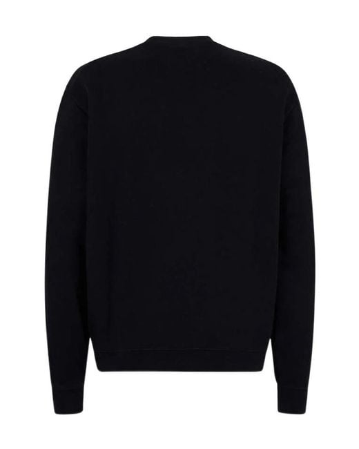 DSquared² Black Milano Cool Fit Crewneck Sweatshirt for men