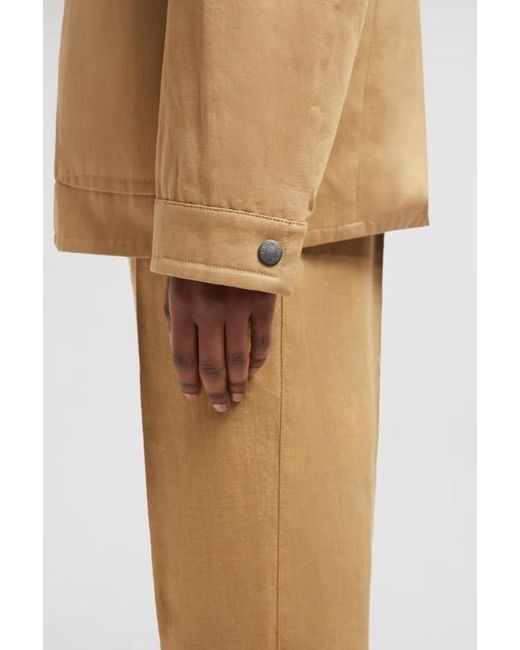 Moncler Natural Jouere Cotton Linen Shirt Jacket for men