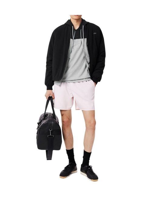 Lacoste Black Colorblock Shortsleeve Polo Shirt for men