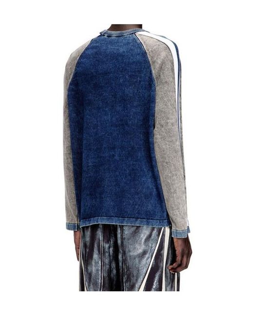 DIESEL Blue K-Hero Pullover for men