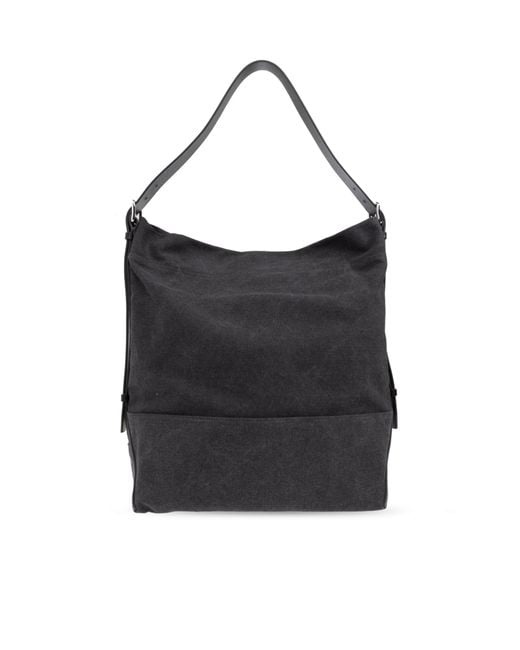 Lemaire Black Zip-Up Top Handle Bag