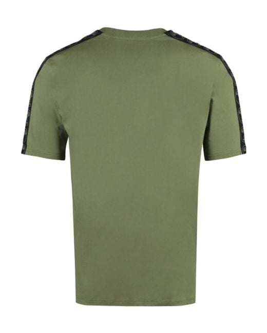 Moschino Green Double Question Mark Cotton T-Shirt for men