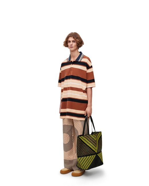 Loewe Blue Oversized Fit Polo for men