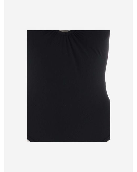 Bottega Veneta Black Knot Ring One-Piece Swimsuit