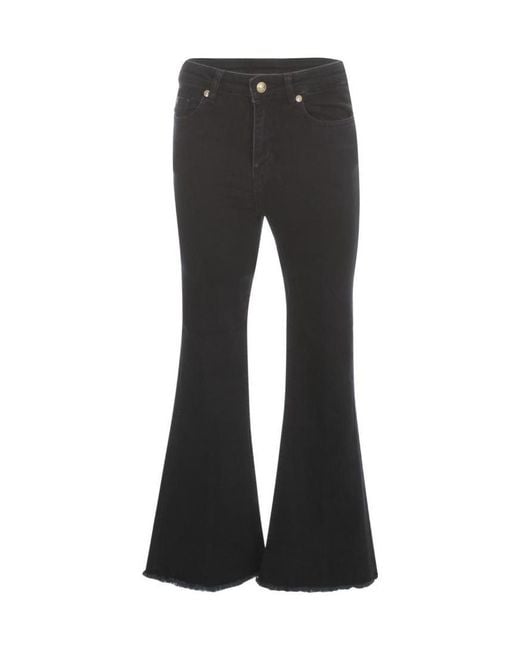 Versace Jeans Black Logo Embroidered Skinny Jeans