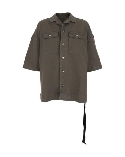 Rick Owens Gray Magnum Tommy Shirt for men