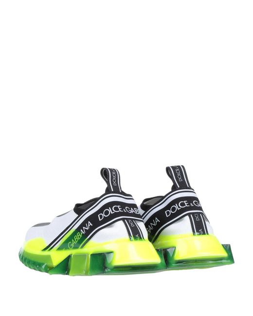 Dolce & Gabbana Green Color Block Sneakers