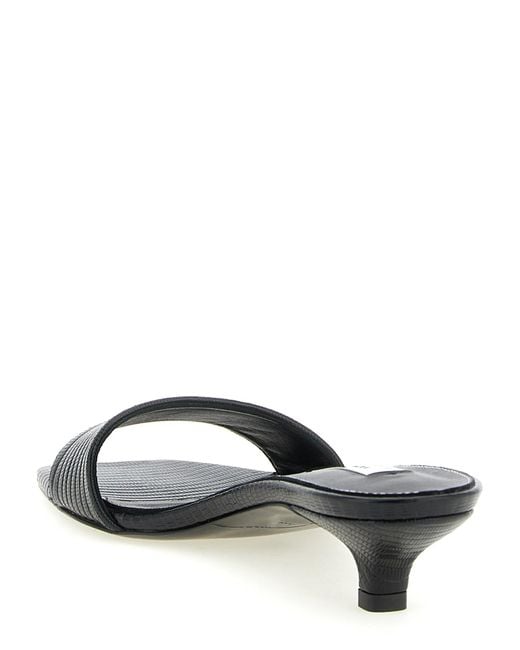 Totême Multicolor Lizard-Embossed Bandeau Sandals