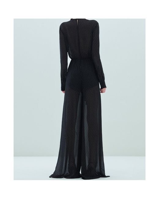Aniye By Black Polka Dot Long Jumpsuit
