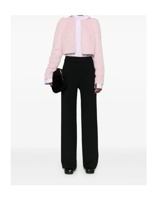 Dries Van Noten Black Elastic Waist Casual Pants