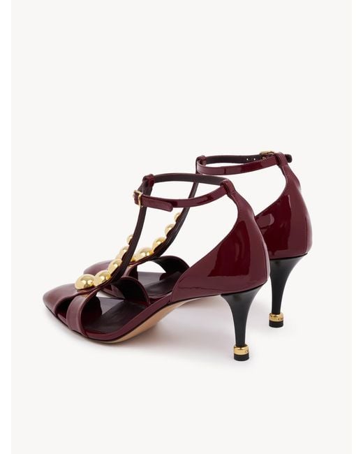 Chloé Brown Cleia Heeled Sandal