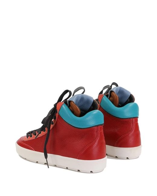 Dolce & Gabbana Red Strap-Up Casual Sneakers for men