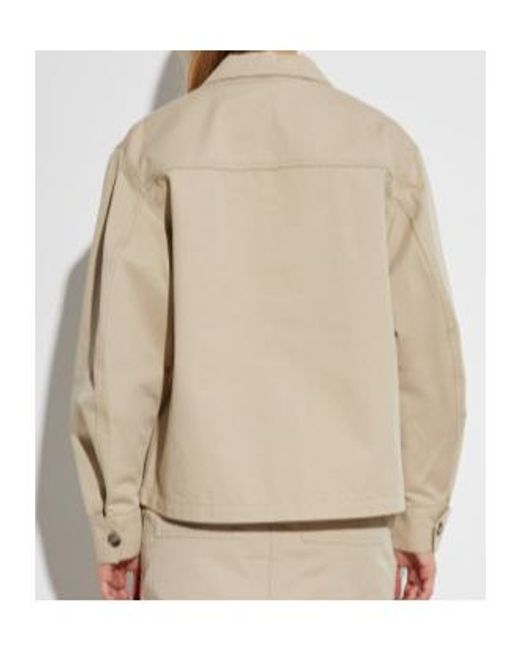 Anine Bing Natural Cotton Shirt Jacket