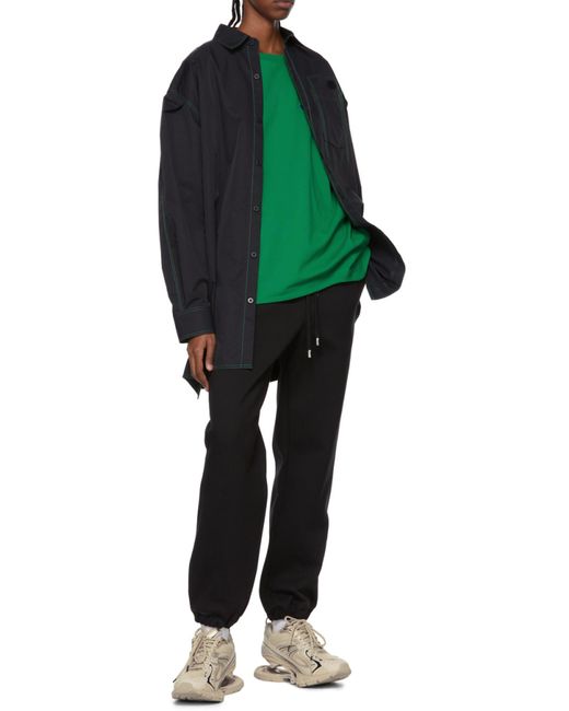 Adererror Black Logo Sweatpants for men