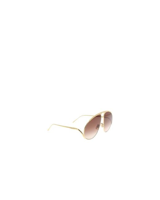 Loewe Natural Aviator Sunglasses