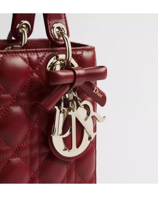 Dior Red Small Lady Shoulder Bag