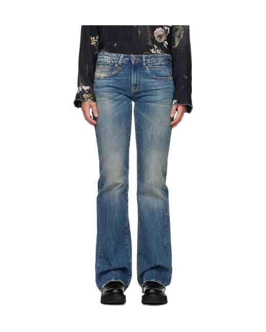R13 Blue Belt-Loop Jeans