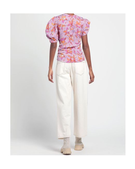 Isabel Marant Pink V-Neck Top