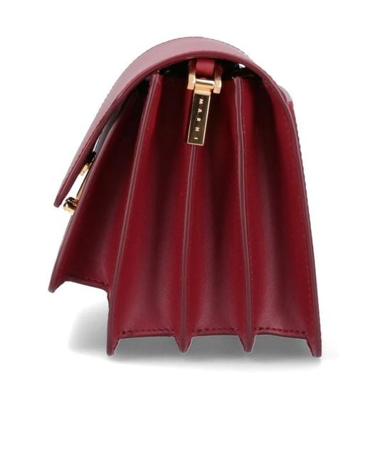 Marni Red Trunk Mini Shoulder Bag