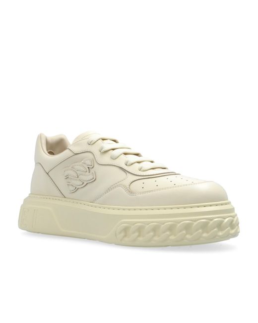 Casadei Natural Off Road Chunky Low-Top Sneakers