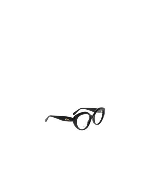 Loewe White Curvy Butterfly Frame Glasses
