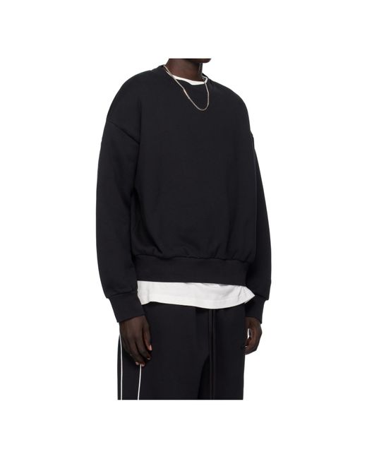 Fear Of God Blue Logo-Print Cotton Sweatshirt for men