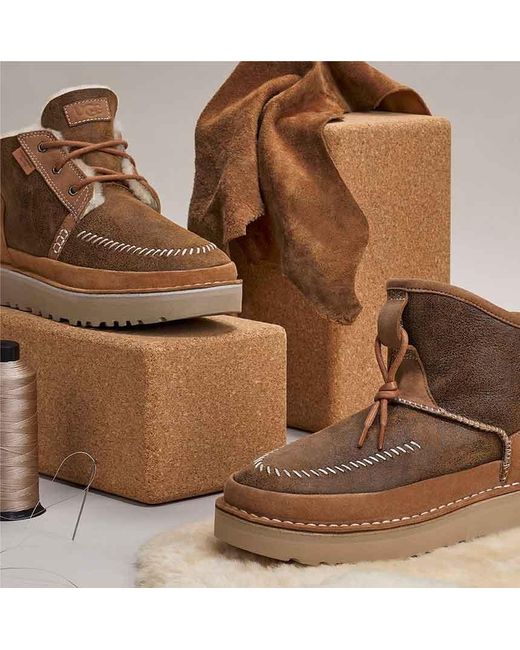Ugg Brown Round Toe Boots for men