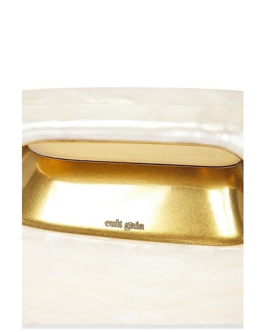 Cult Gaia White Amara Clutch