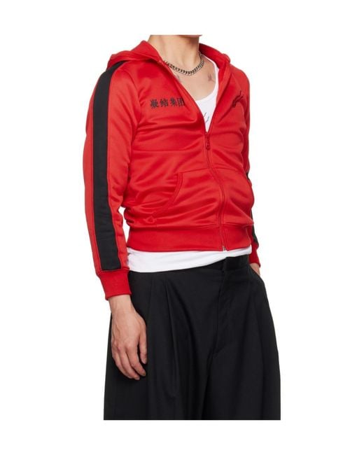 Lu'u Dan Red X Clot Collaboration Zip-Up Casual Jacket for men
