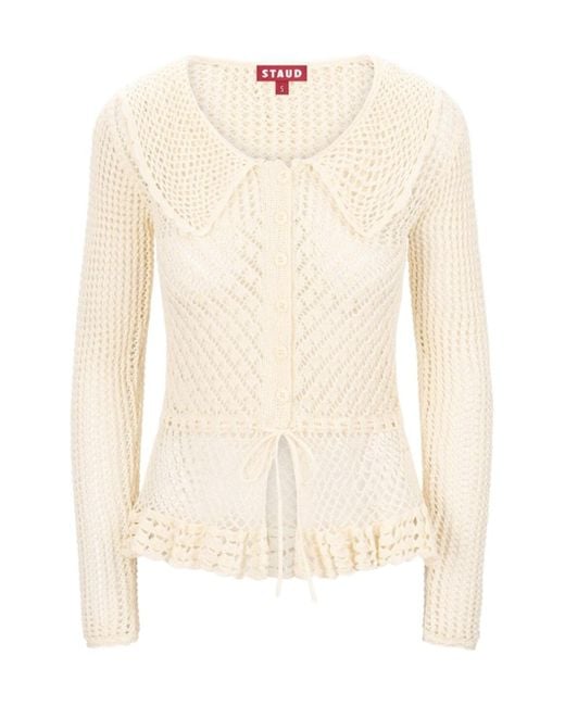 Staud Natural Long-Sleeved Sweater