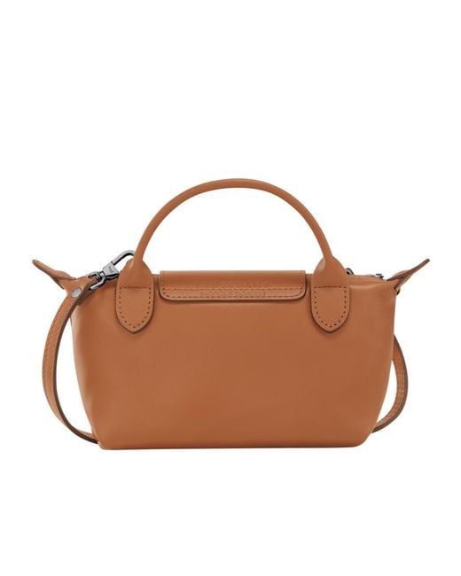 Longchamp Brown Le Pliage Xtra Xs Top Handle Bag