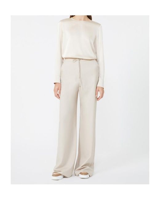 Max Mara White Denaro Trousers