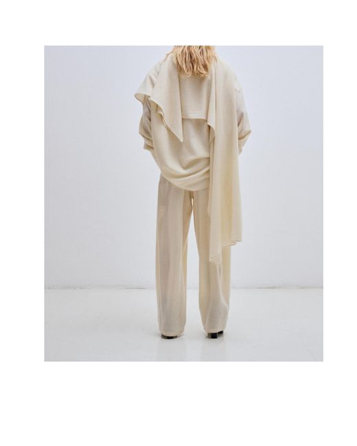 DARKPARK Natural Casual Trousers With Belt Loops