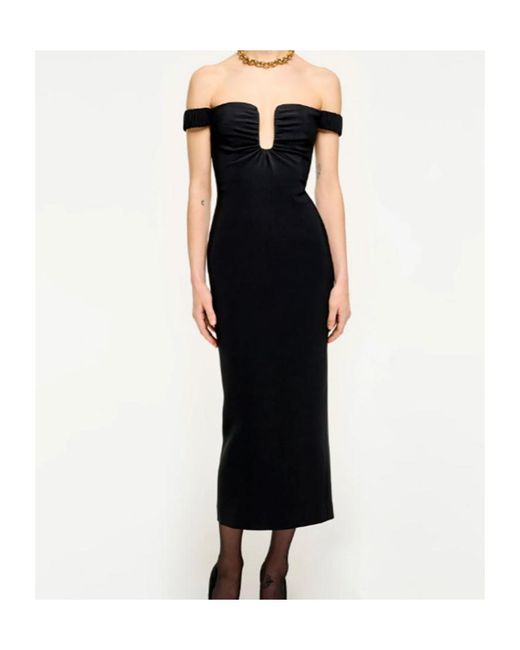 Roland Mouret Black Cady Dress