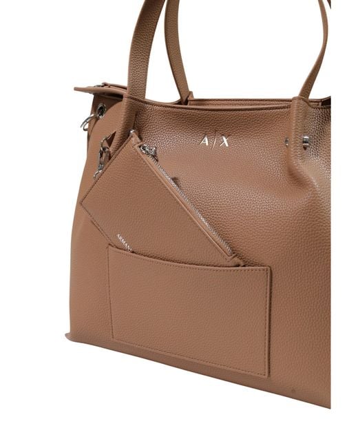ARMANI EXCHANGE Brown Top-Handle Shoulder Bag