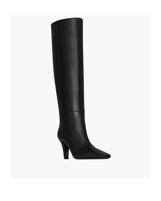 Saint Laurent Black Jill Pointed Toe Boots
