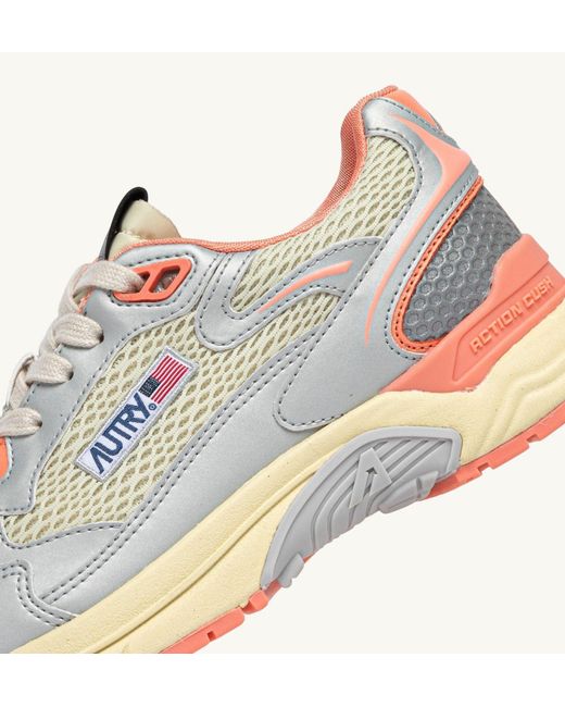 Autry White Hyperway Mesh Panel Sneakers