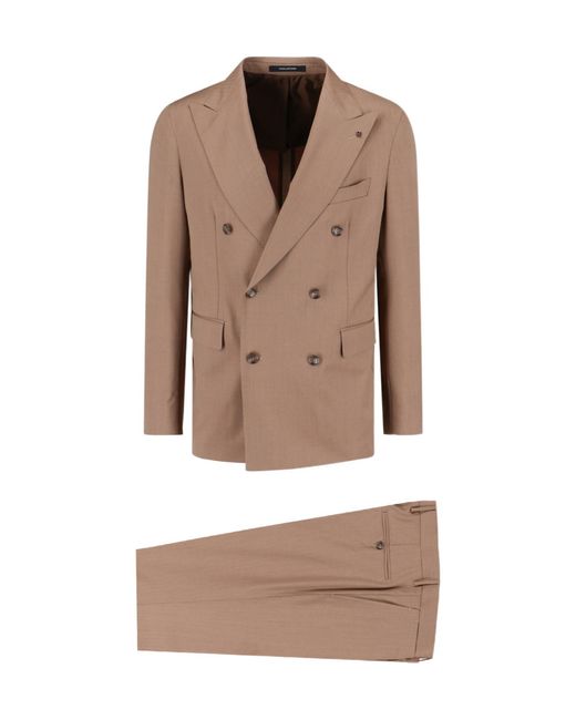 Tagliatore Natural Double-Breasted Suit for men